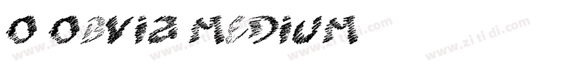 O Obvia Medium字体转换